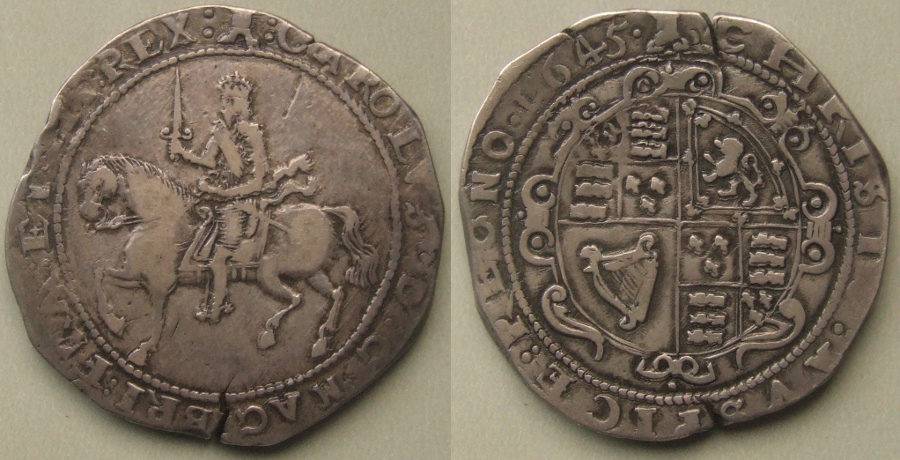 Charles I, 1645 Exeter crown Charles I, 1645 Exeter crown